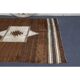 Vintage Turkish Hand-Knotted Wool Cotton Brown Kilim Area Rug 148x198