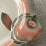 Set of 6 Digoin Sarreguemines fish plates