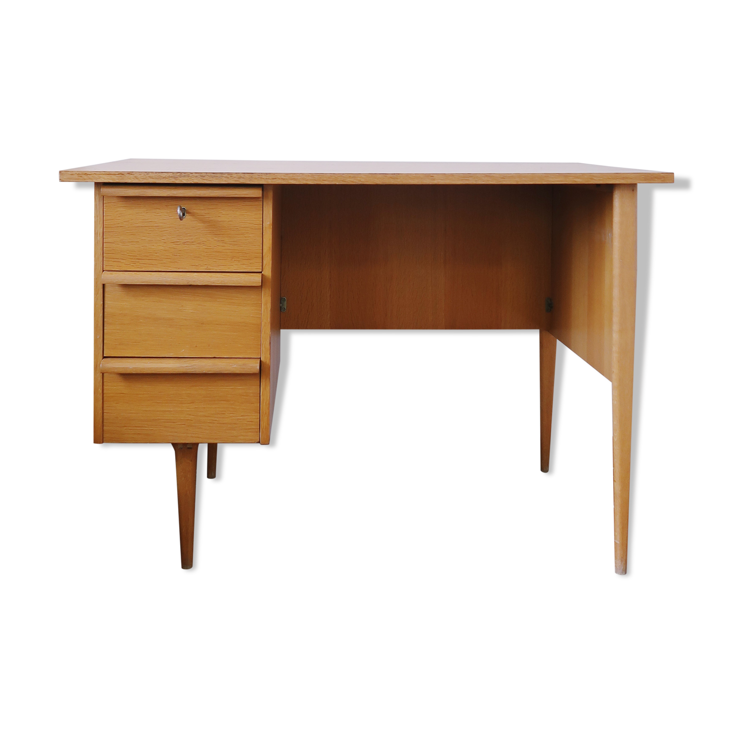 Scandinavian light wood desk