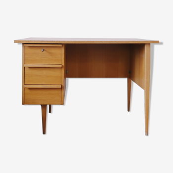 Scandinavian light wood desk