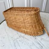 Rattan basket 70s