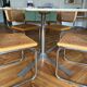 Table ovale en marbre vintage