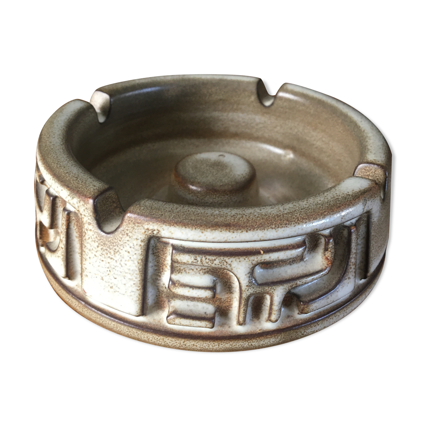Marius Bessone sandstone ashtray, 70s