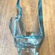 Postmodern glass block vase by Rosenthal, 1980s.