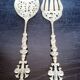 Ugo Bellini Vintage Silver Plated Bronze Cutlery / Serving Tongs