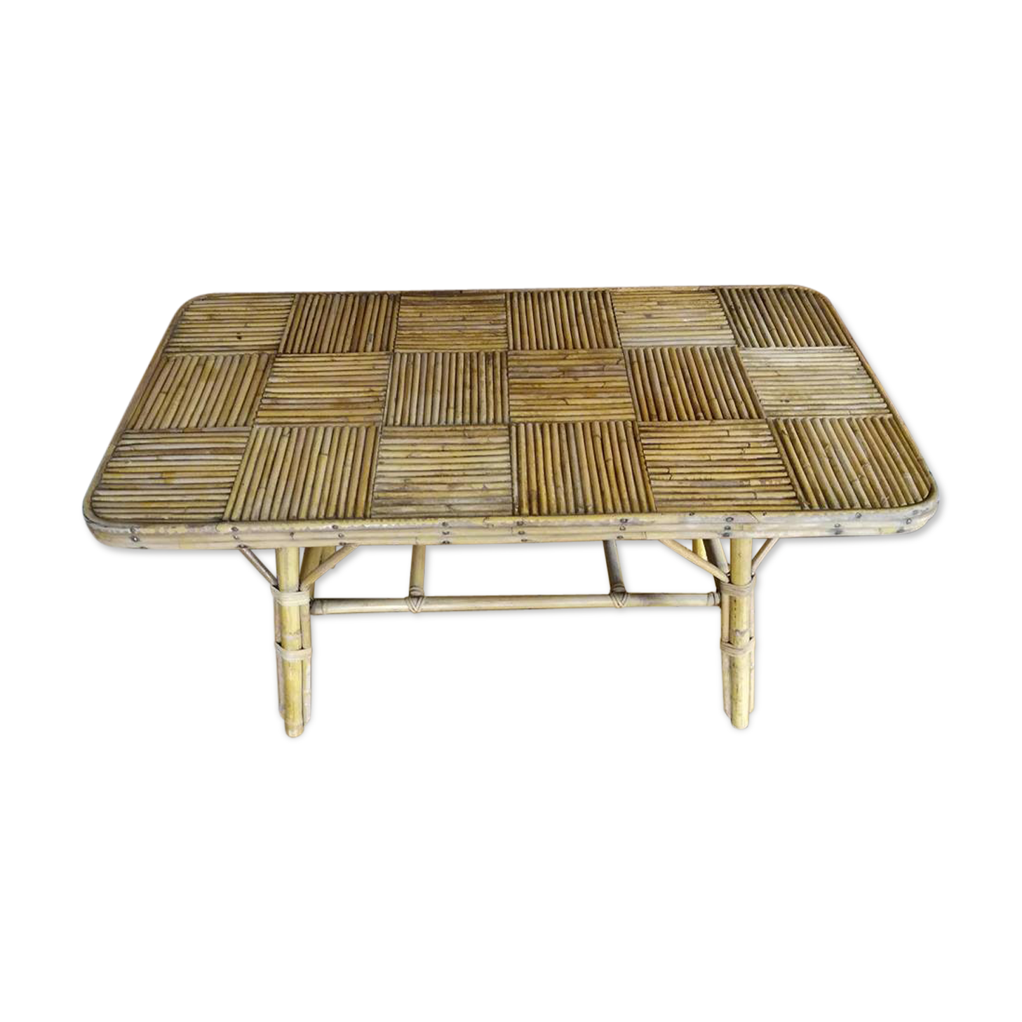 Rattan coffee table