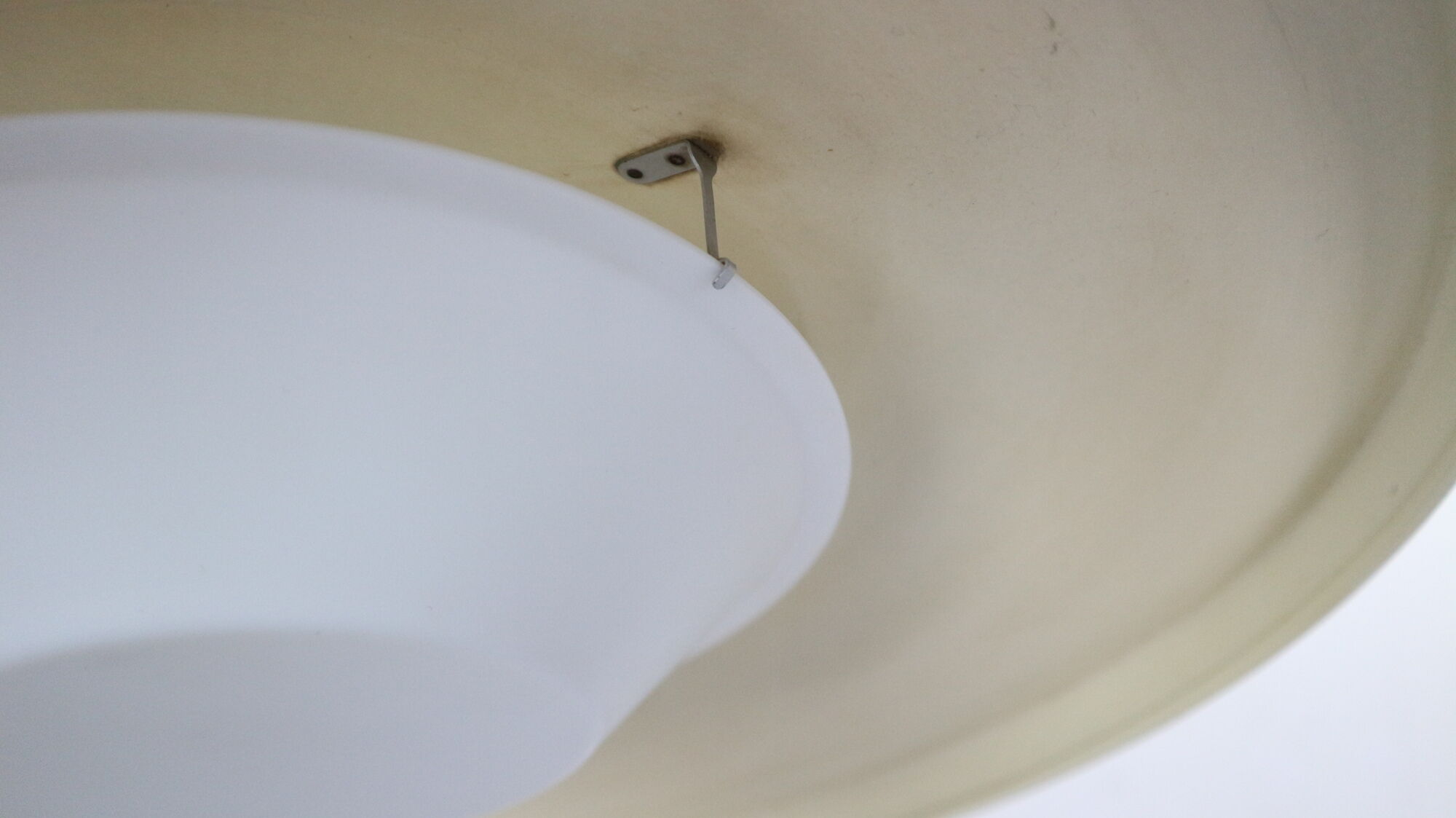 Yellow & grey Wim Rietveld 'Panama' wall lamp 4050 for Gispen 1955s Dutch design