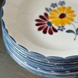 Service assiettes creuses anciennes salins
