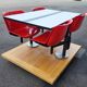 Table modus et 4 chaises Osvaldo Borsani par Tecno Italie 1970 Space Age