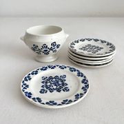 7 pieces of antique earthenware tea set