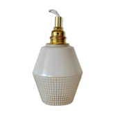 Vintage tulip walker in white opaline