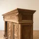 Wall storage unit in Henri IV style made of solid oak.