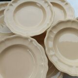 Sarreguemines ivory plates