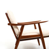 GE-270 Teak Easychair by Hans J. Wegner for Getama