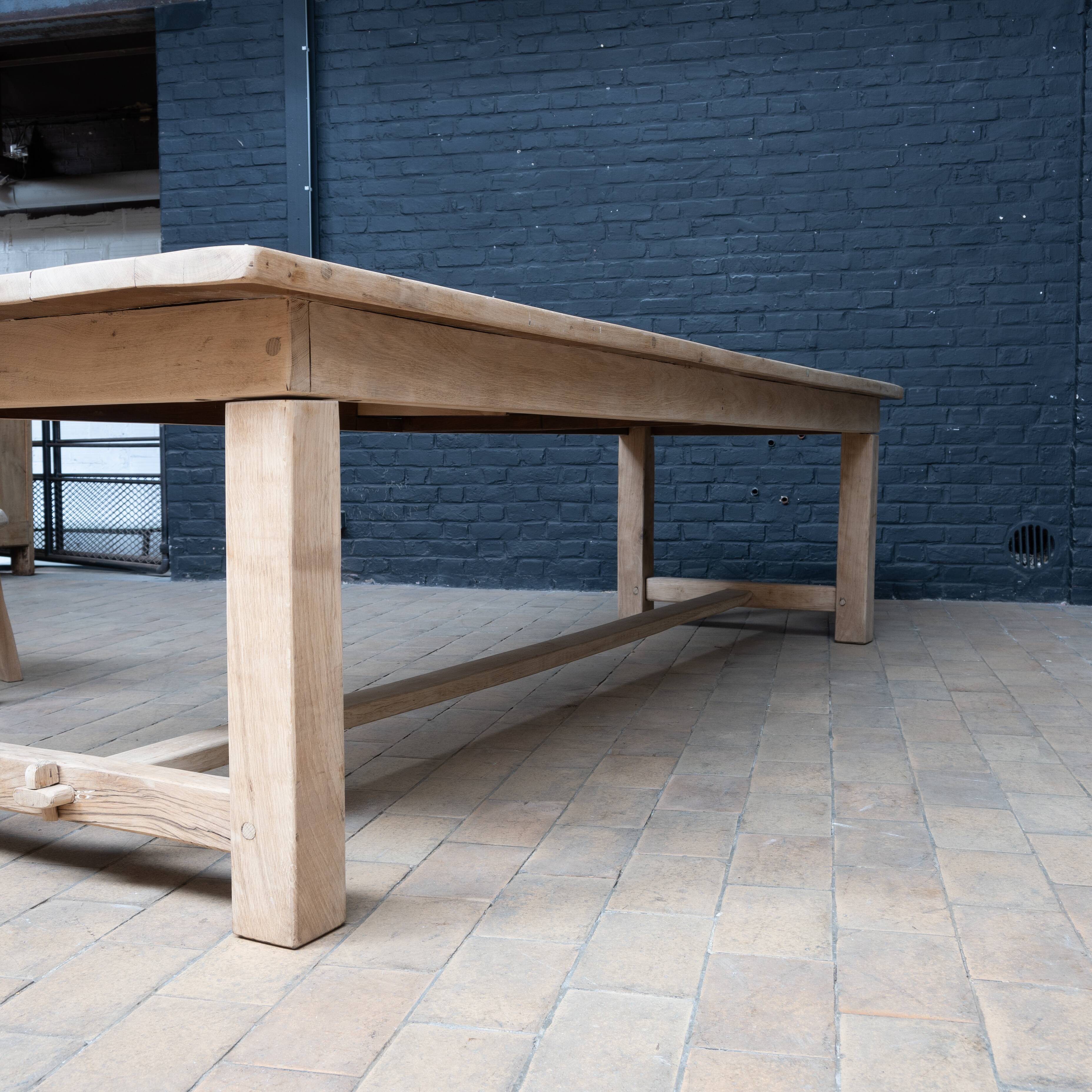 Large oak monastery table 1950