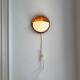 Wall lamps /wall sconce, pine wood / acryl marksljöd, sweden 1970s, pair
