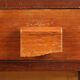 Small vintage table with drawers, teak veneer, 1960s.