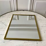 Miroir en laiton doré années 40-50