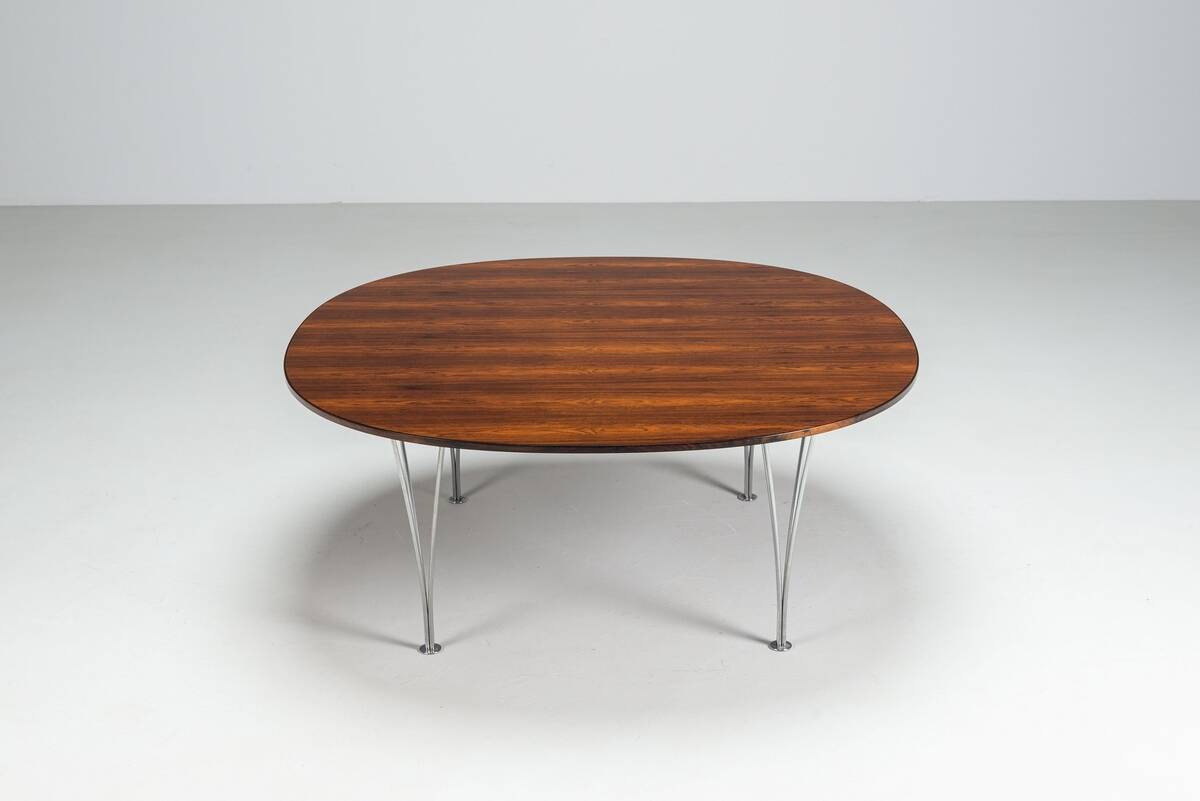 Piet Hein & Bruno Mathsson Superellipse coffee table Fritz Hansen Denmark 1968
