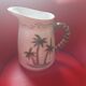 Large pitcher, palm pattern. Gourmet Pottery USA.