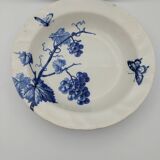 2 plats Creil Montereau Pomone vigne papillons fruitiers abeille