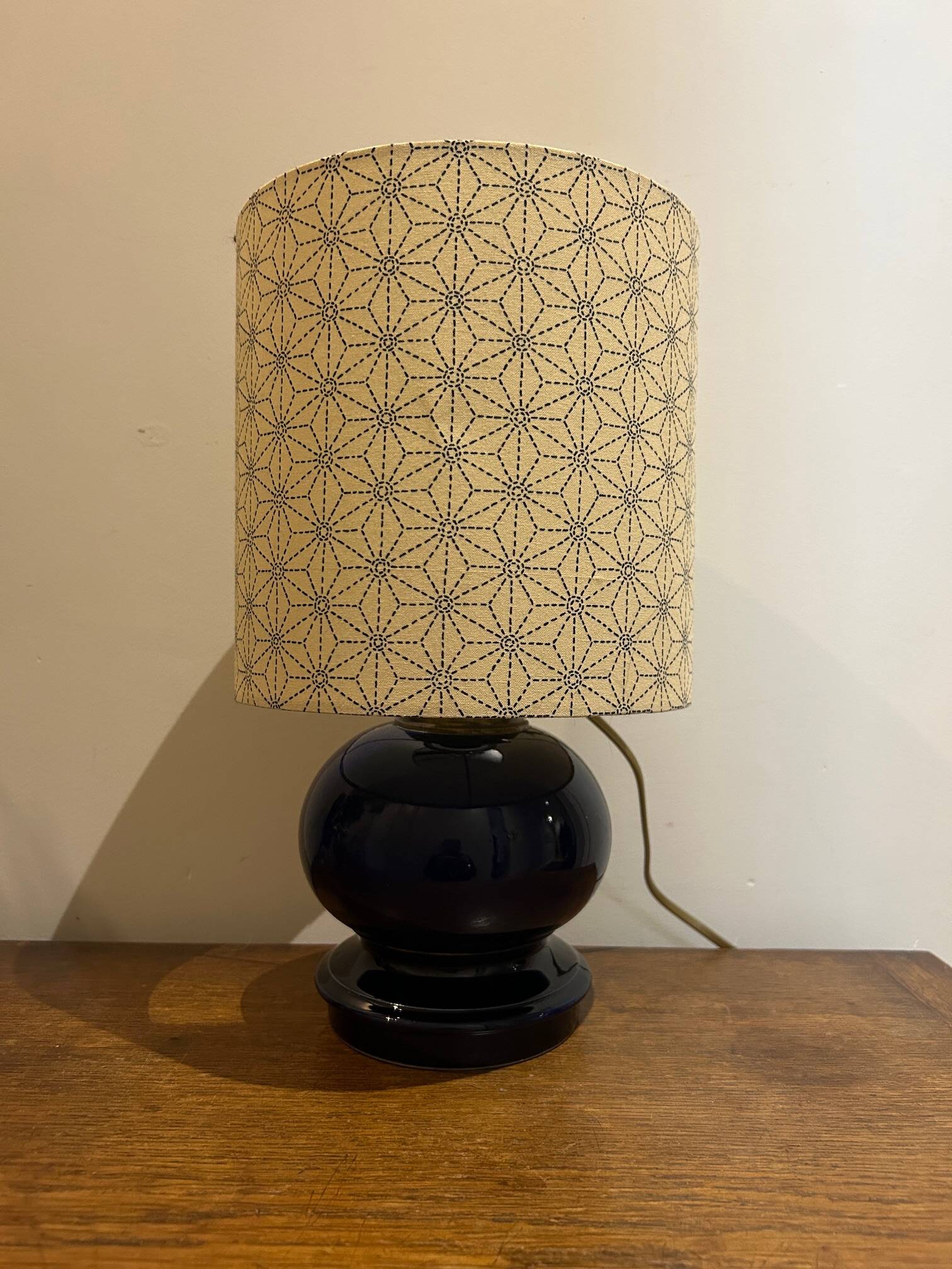 ceramic lamp from Magasins Réunis in Nancy
