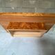 Table basse loupe d’orme Roche Bobois vintage 70s