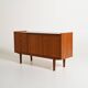 Scandinavian teak sideboard with pull-out shelf, 1960s