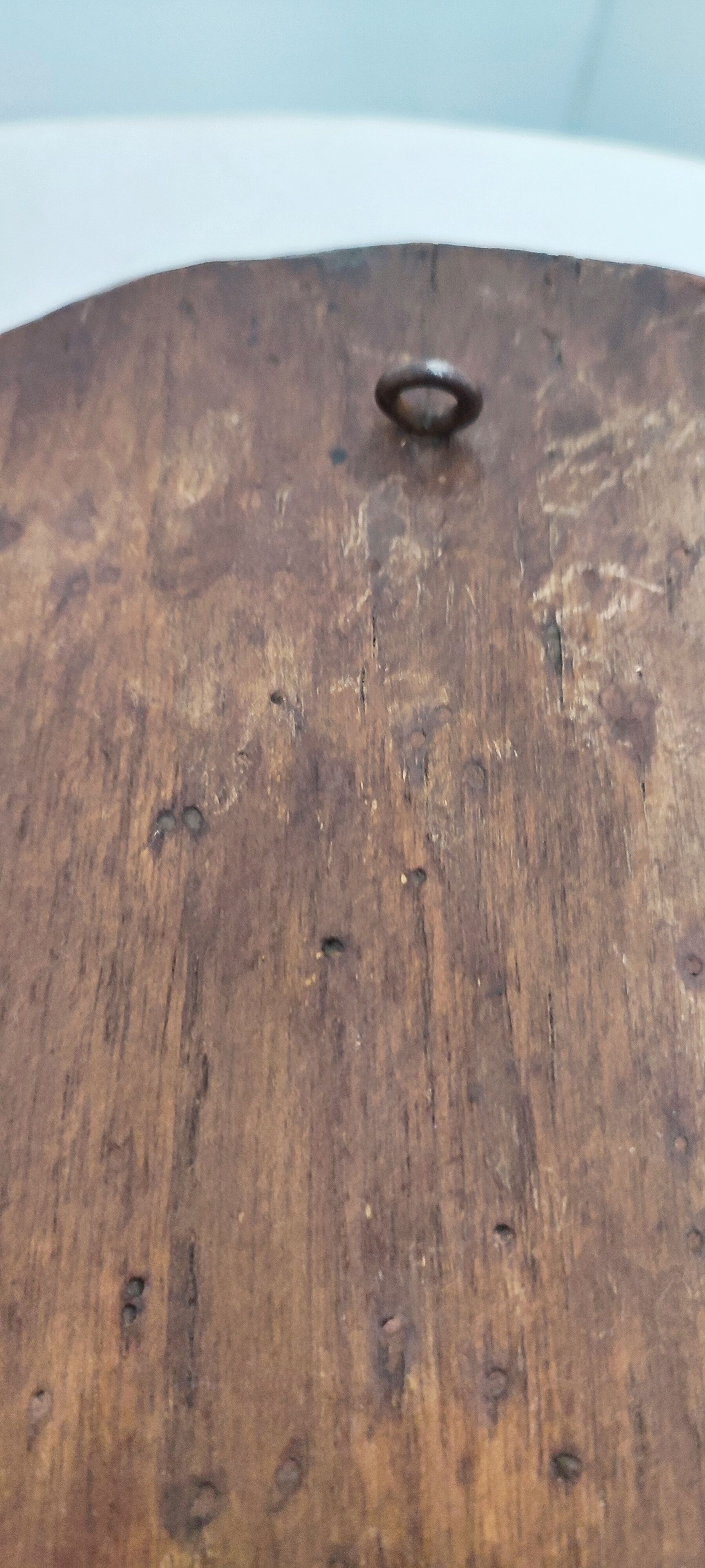 Miroir en bois sculpté Espagne années 1940 44x65cm