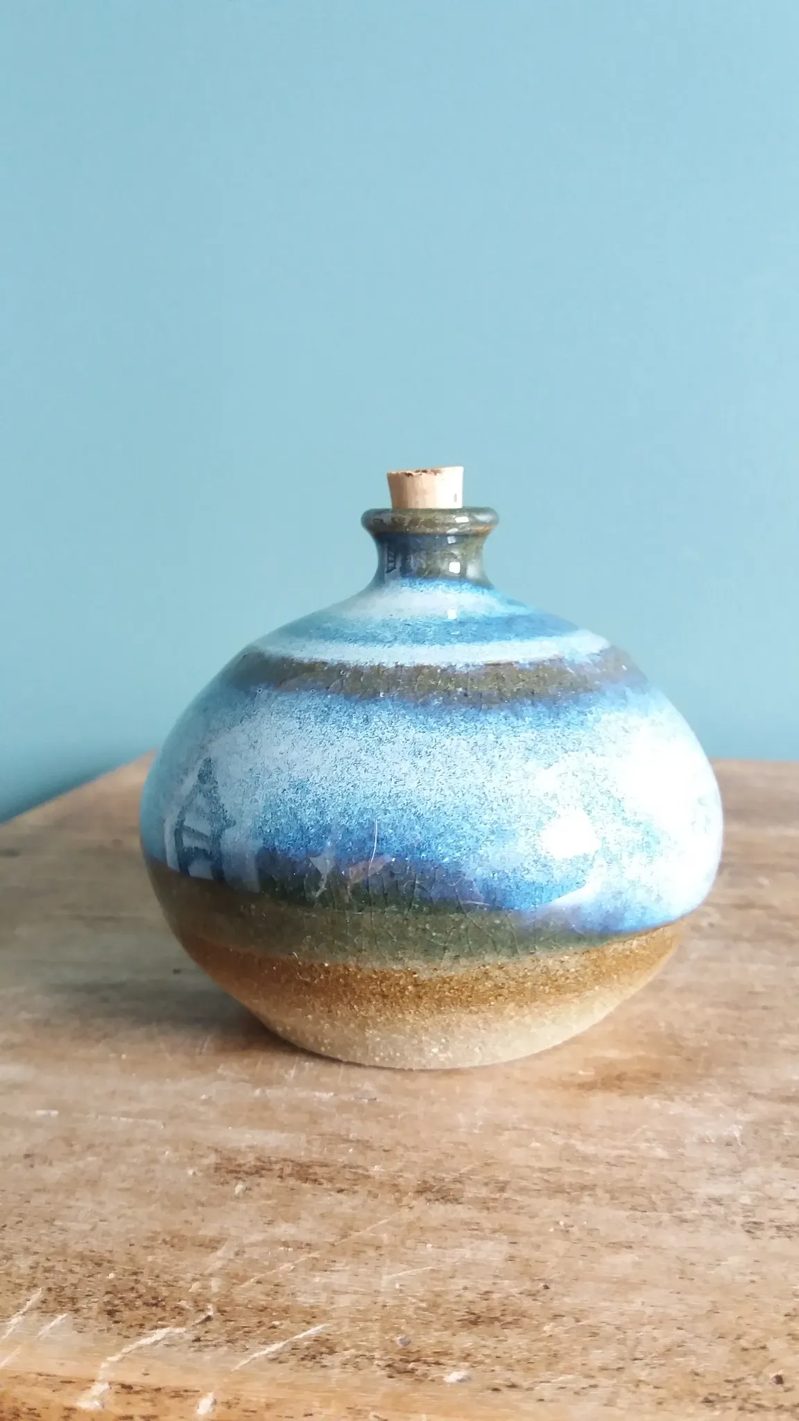 Vase soliflore en céramique de style scandinave