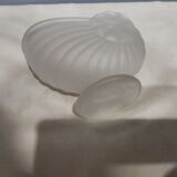Empty art deco molded glass pocket