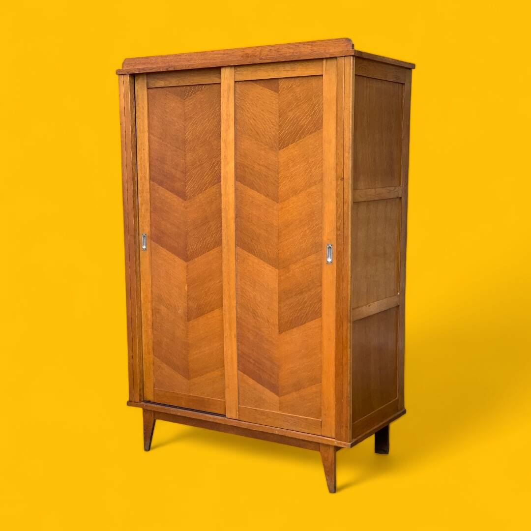 Vintage wardrobe compass feet wardrobe 1950