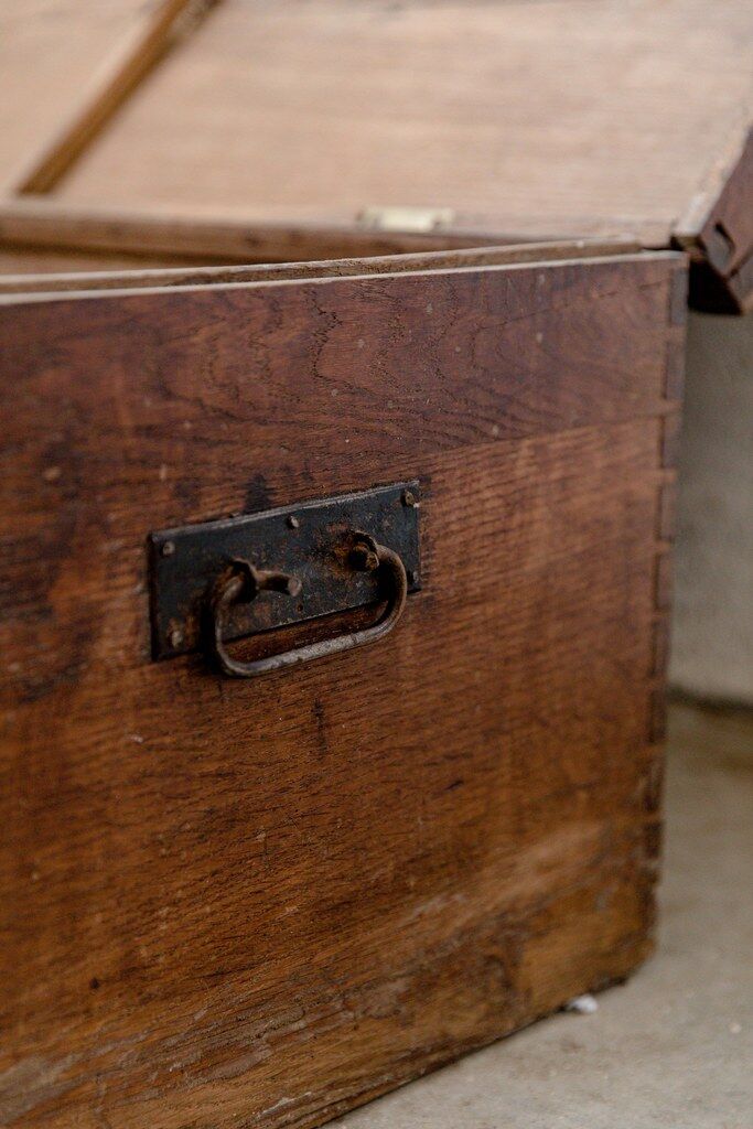 Trunk, dark wood trunk