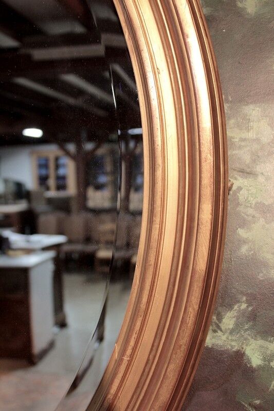 Ice oval wooden gilded 19th 75x102cm