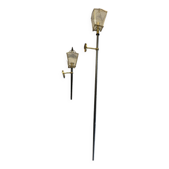 Pair of stair lantern sconces