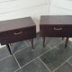 Pair of mahogany bedside tables