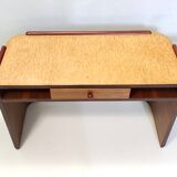 Art Deco Walnut, Birch and Beech Writing Desk, Brianza, Italy