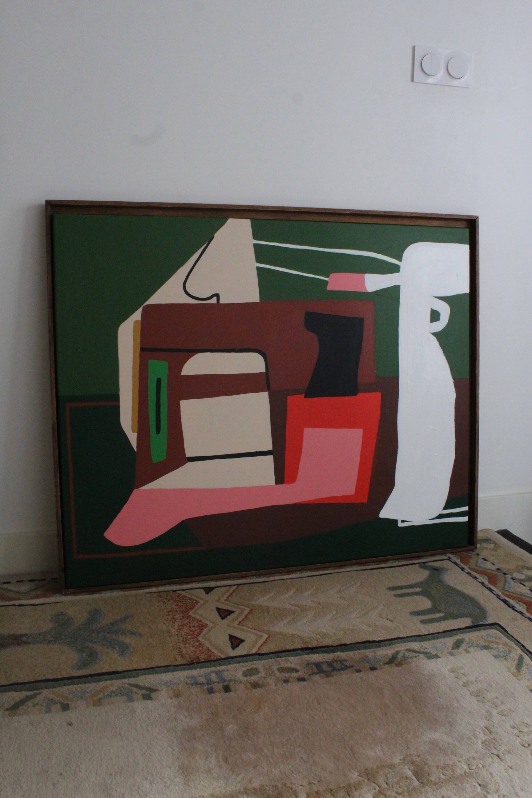 Geometric abstract on canvas "Serenity"