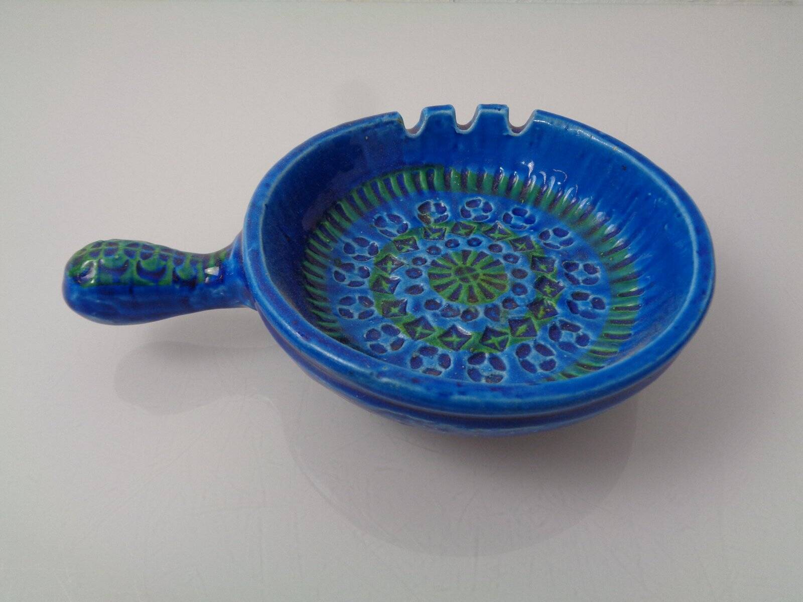 Vintage Italian 9814/13 Ceramic Ashtray by Aldo Londi for Bitossi, 1960s