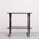 Ico Parisi Ebonized walnut wood serving card 1950s