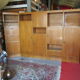 Meuble modulable de bureau ou de salon plaqué chêne des années 1960