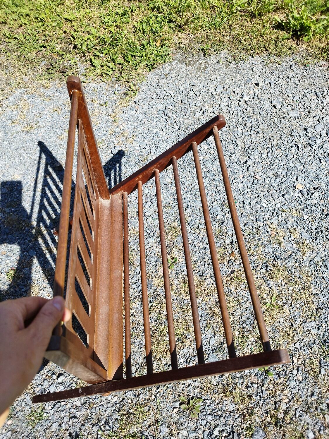 Scandinavian style folding magazine rack by Cees Brackman for Pastoe 60/70