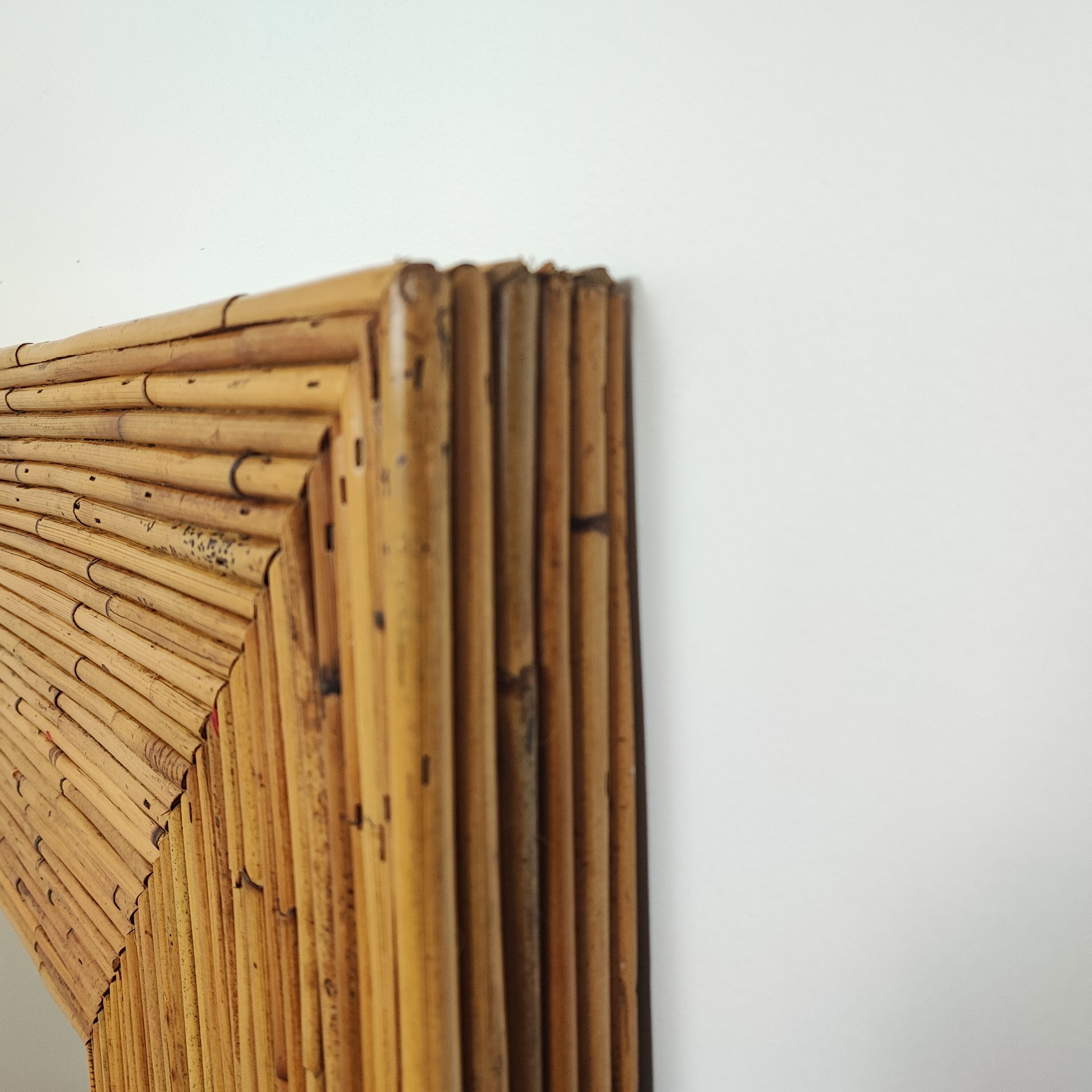 Rattan mirror XXL 120cm x 120cm
