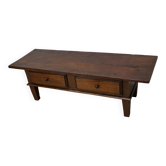 Spanish 19th Century Farmhouse Rustic Chestnut Coffee Table