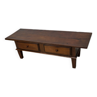 Spanish 19th Century Farmhouse Rustic Chestnut Coffee Table