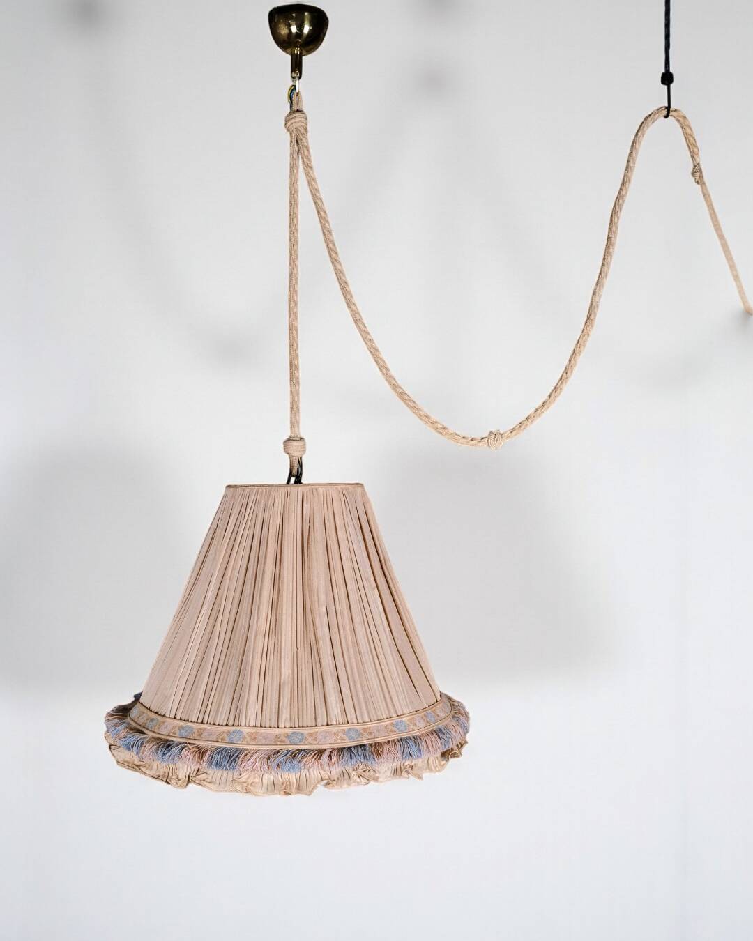 Double Italian draped pendant light, 1960s