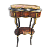 Small table gardener napoleon III - in marquetry - 19th century