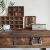 Old metal workshop box