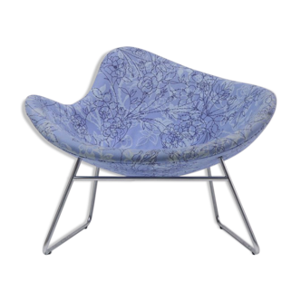 Chaise longue bleue