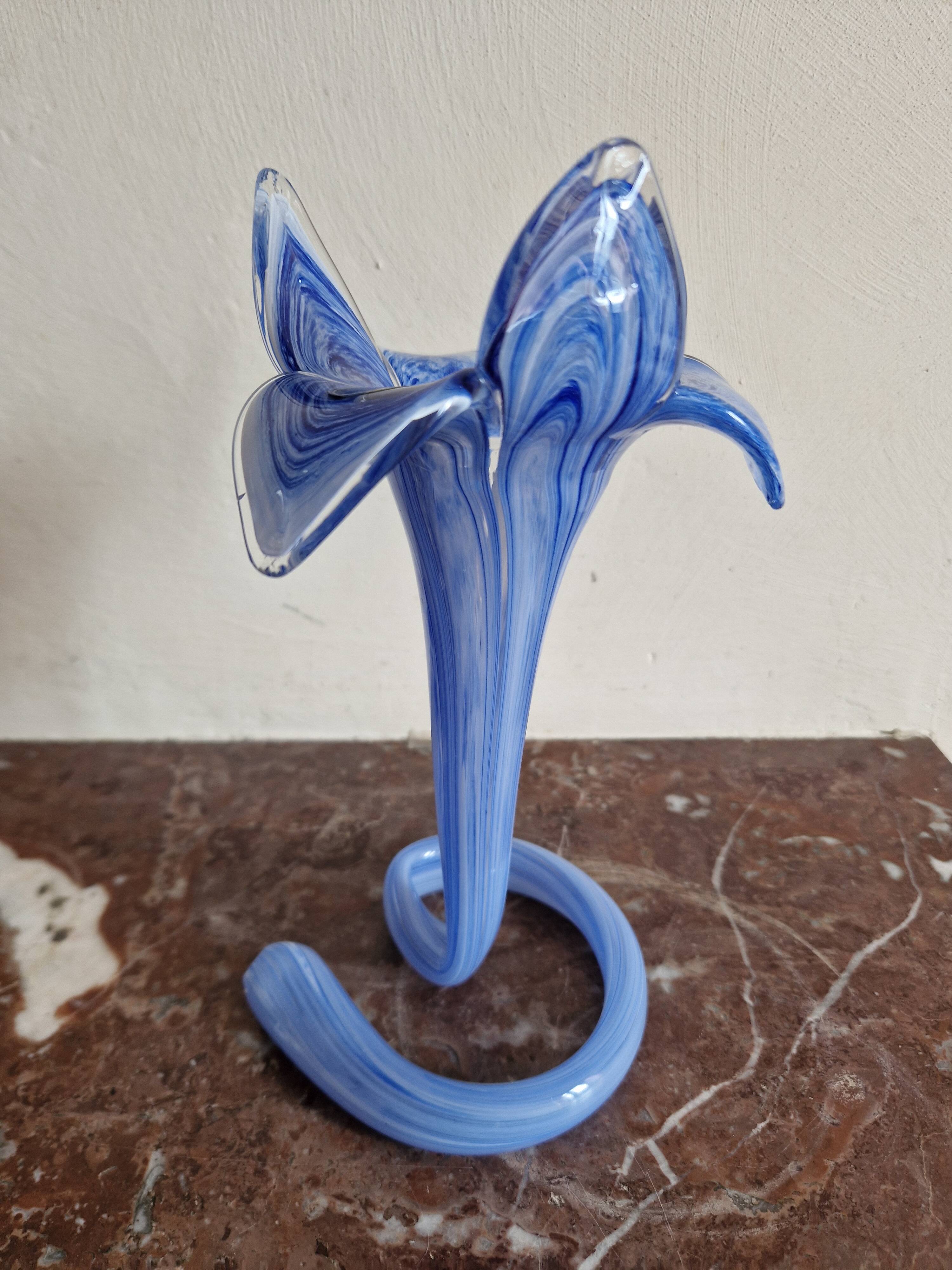 Vase en verre soufflé Murano - Arte Kristall Mery